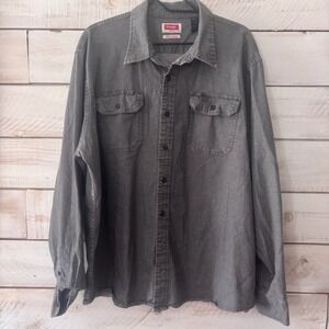 WrangleR Flex For Comfort Relaxed Fit L/S Button Down Shirt Men's Size 2XL